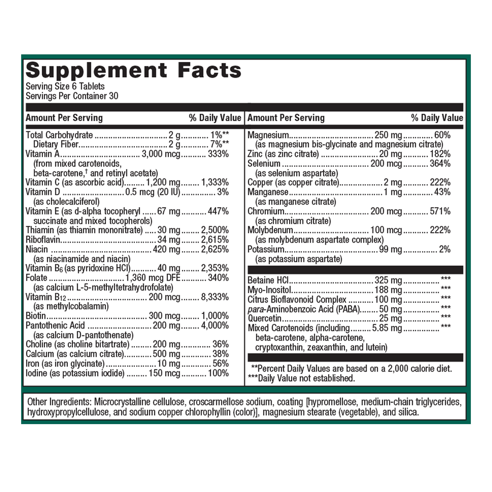 Metagenics Multigenics® Multivitamin with Iron - Image 3