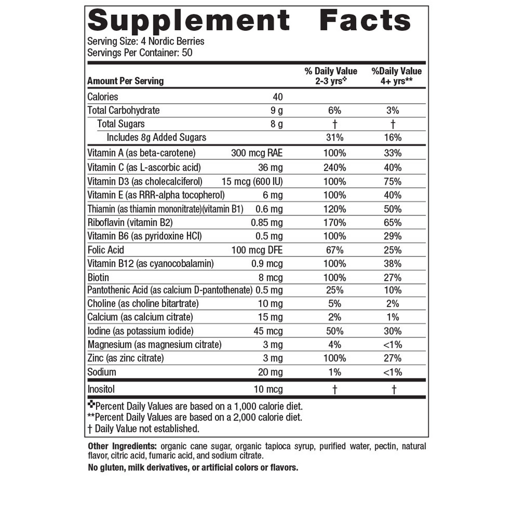 Nordic Naturals Nordic Berries Multivitamin Gummies - Image 5