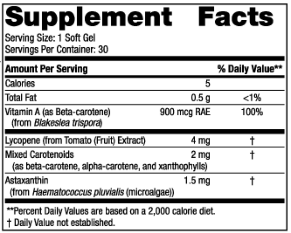 Nordic Naturals Vitamin A +Carotenoids - Image 3