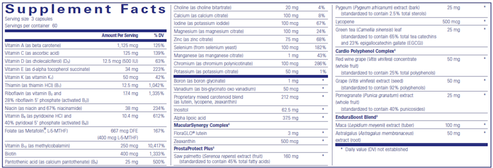 Pure Encapsulations Men's Nutrients - Image 3