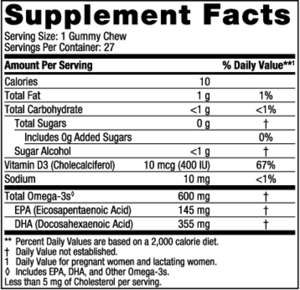 Nordic Naturals Zero Sugar Prenatal DHA Gummy Chews - Image 3