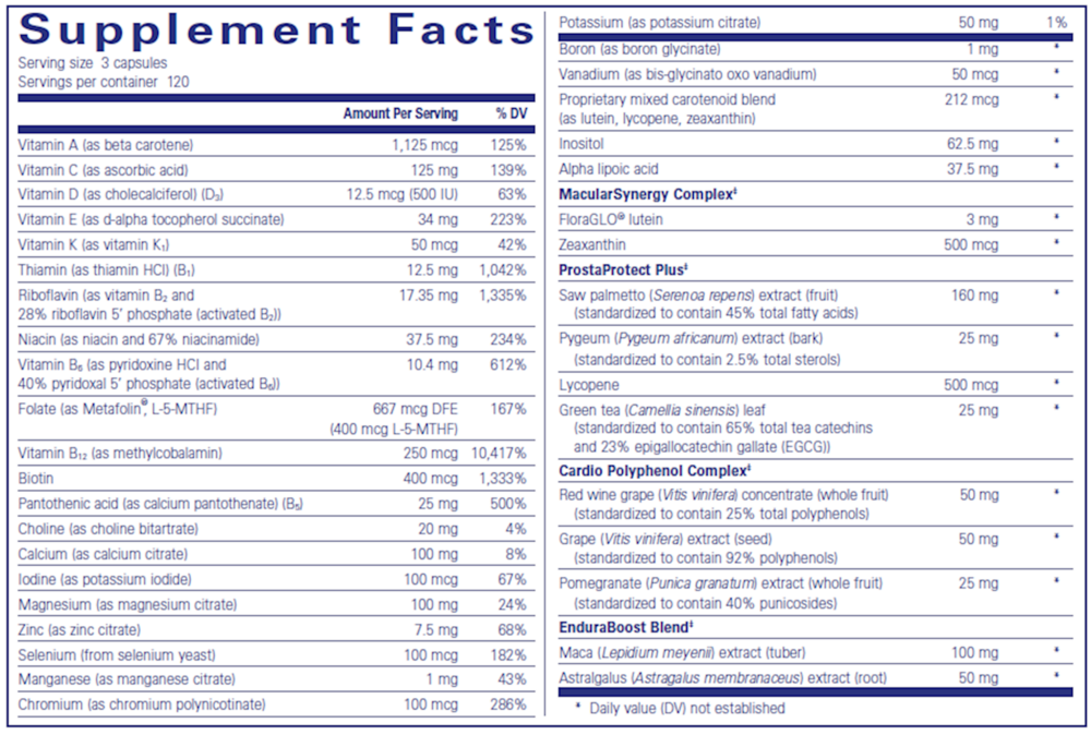Pure Encapsulations Men's Nutrients - Image 6
