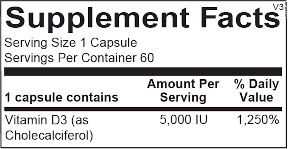 Ortho Molecular Products Vitamin D 5,000IU - Image 3