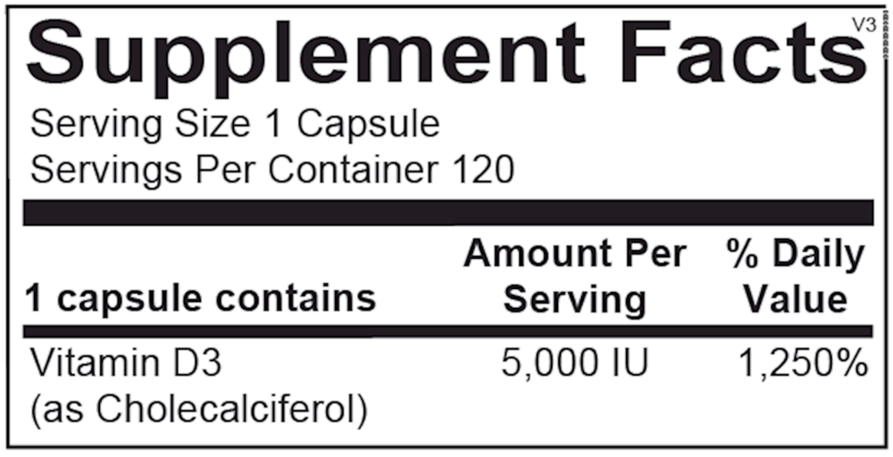 Ortho Molecular Products Vitamin D 5,000IU - Image 6