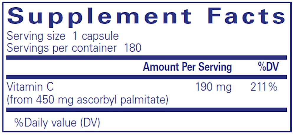 Pure Encapsulations Ascorbyl Palmitate - Image 3