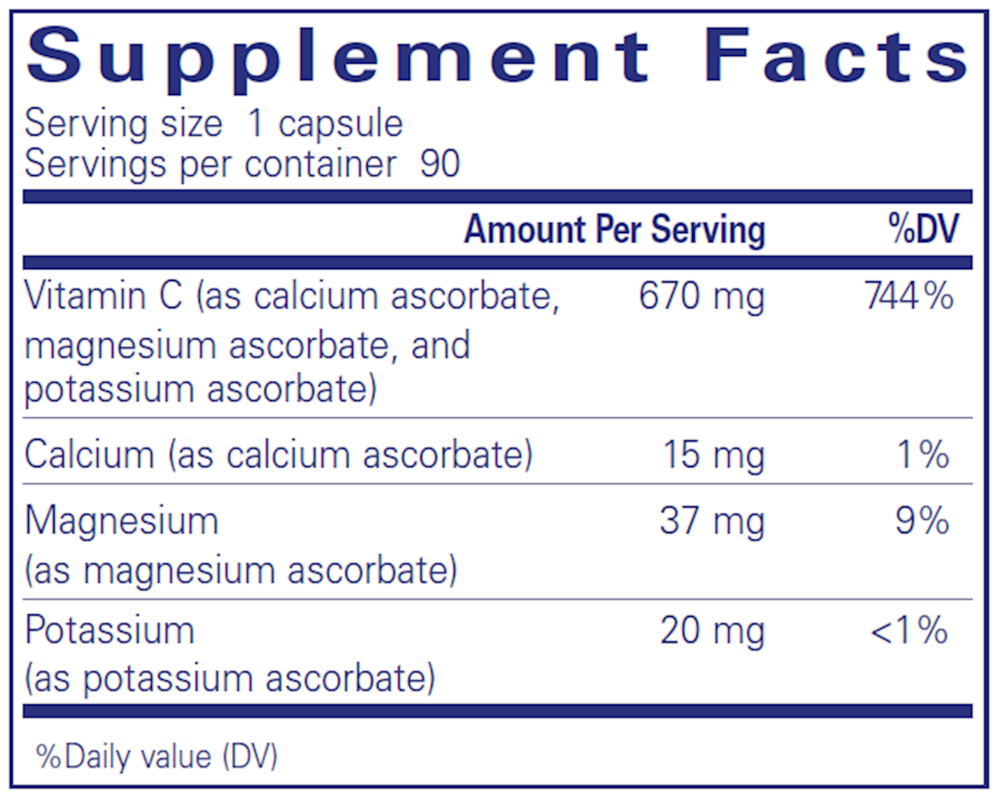 Pure Encapsulations Buffered Ascorbic Acid - Image 3