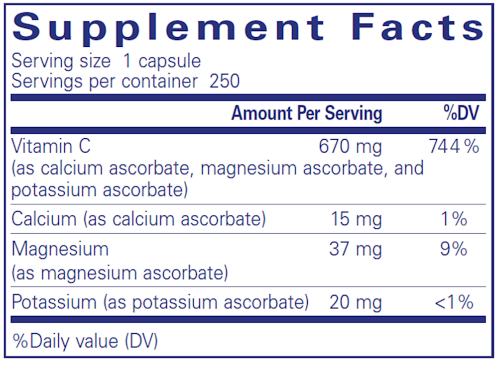Pure Encapsulations Buffered Ascorbic Acid - Image 6