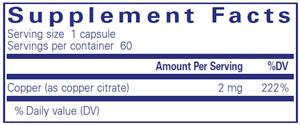 Pure Encapsulations Copper (Citrate) - Image 3