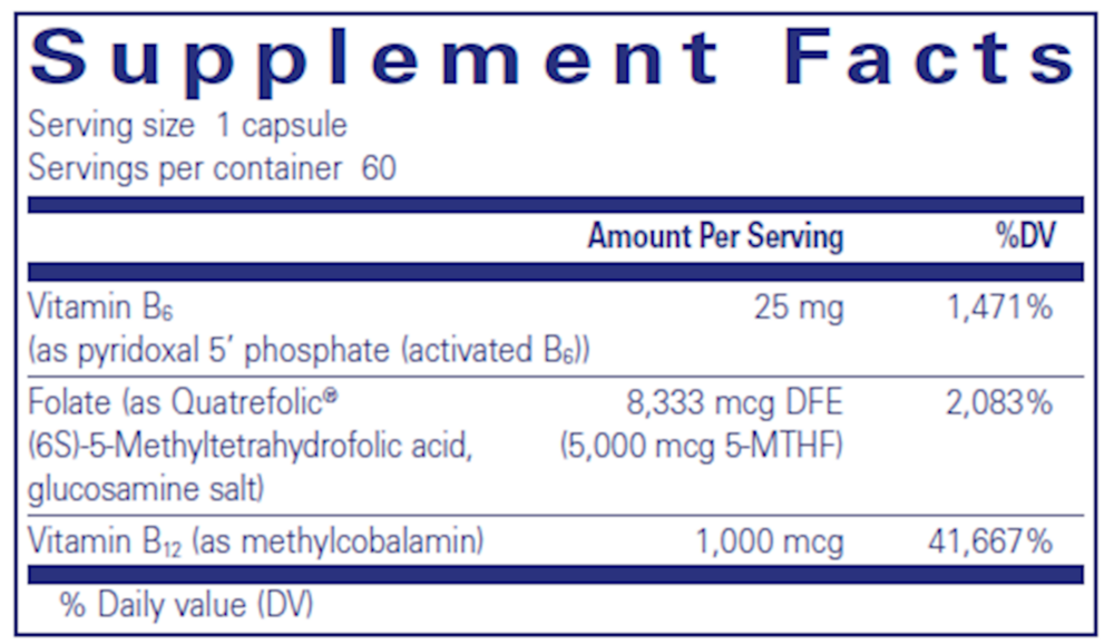 Pure Encapsulations Folate 5000 Plus - Image 3