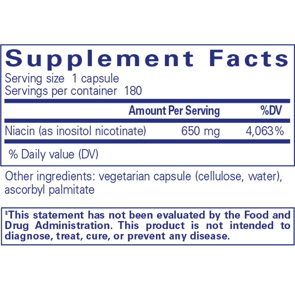 Pure Encapsulations Niacitol 650mg - Image 3