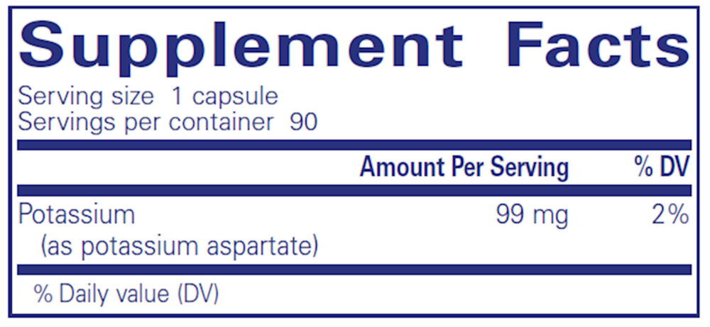 Pure Encapsulations Potassium (Aspartate) - Image 3