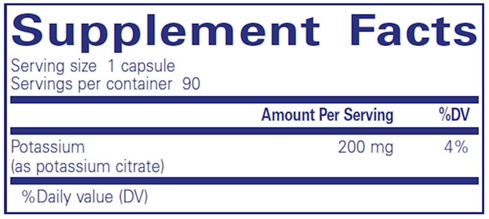 Pure Encapsulations Potassium (Citrate) - Image 3