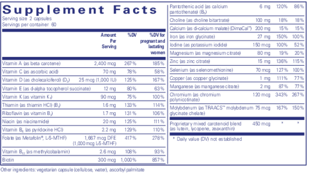 Pure Encapsulations PreNatal Nutrients - Image 3