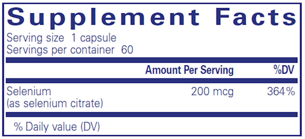 Pure Encapsulations Selenium (Citrate) - Image 3
