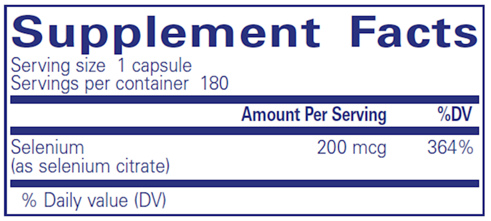 Pure Encapsulations Selenium (Citrate) - Image 6