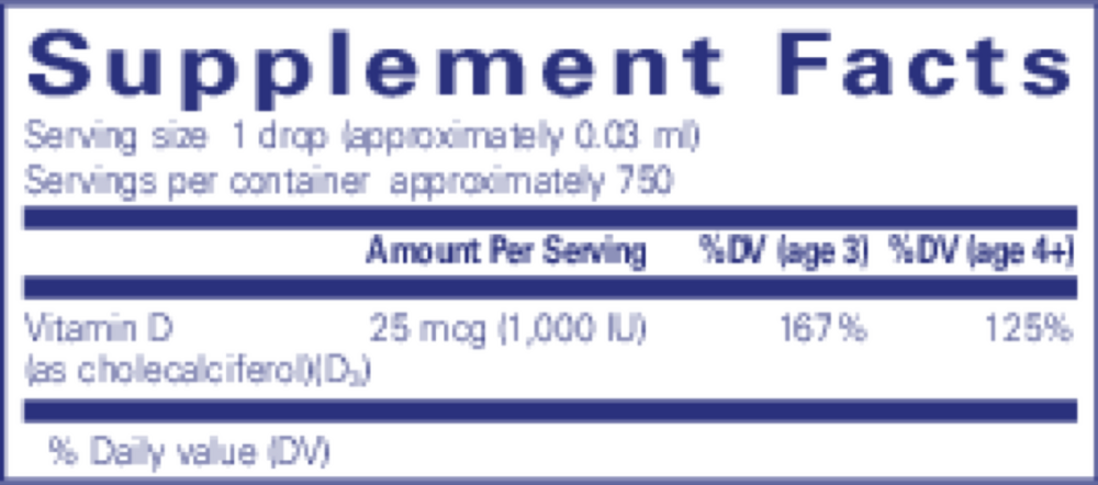 Pure Encapsulations Vitamin D3 Liquid - Image 3