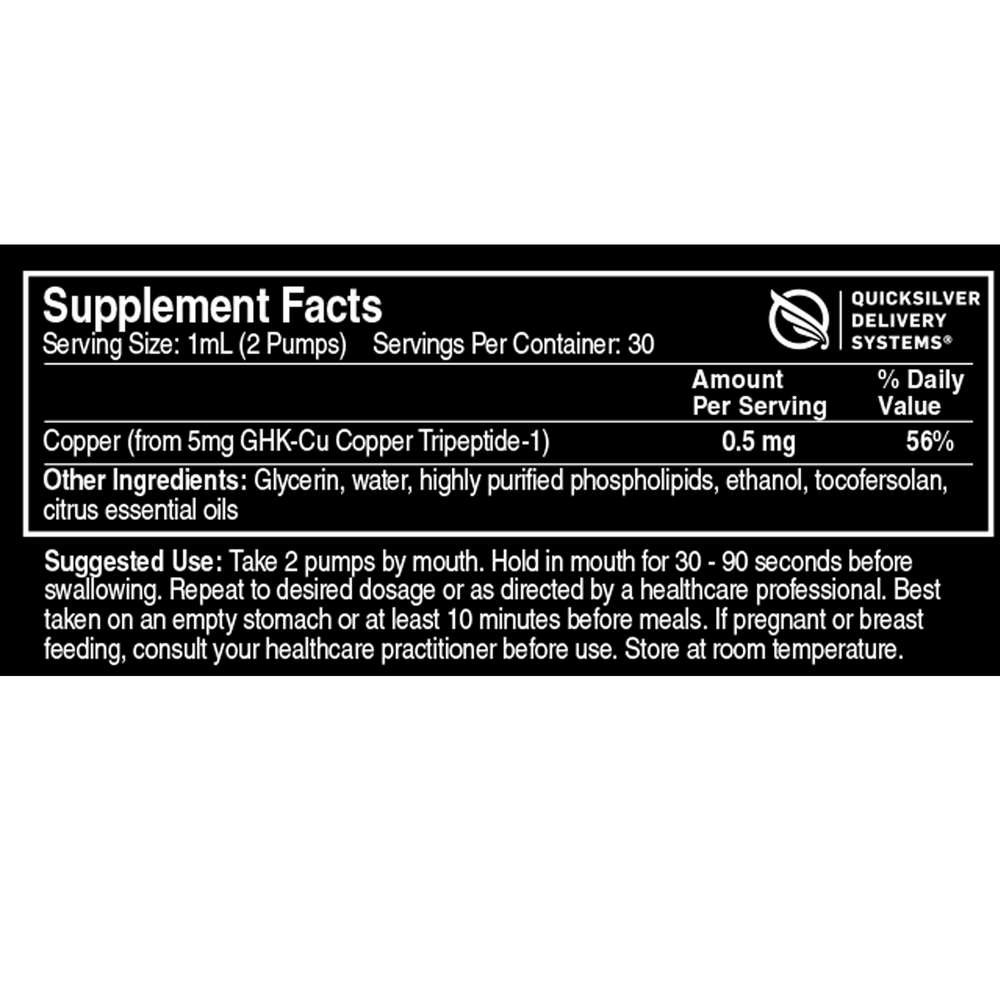 Quicksilver Scientific Liposomal Copper GHK - Image 3
