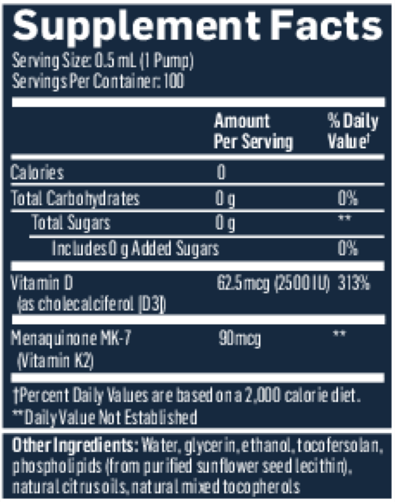 Quicksilver Scientific Nanoemulsified D3K2 - Image 3