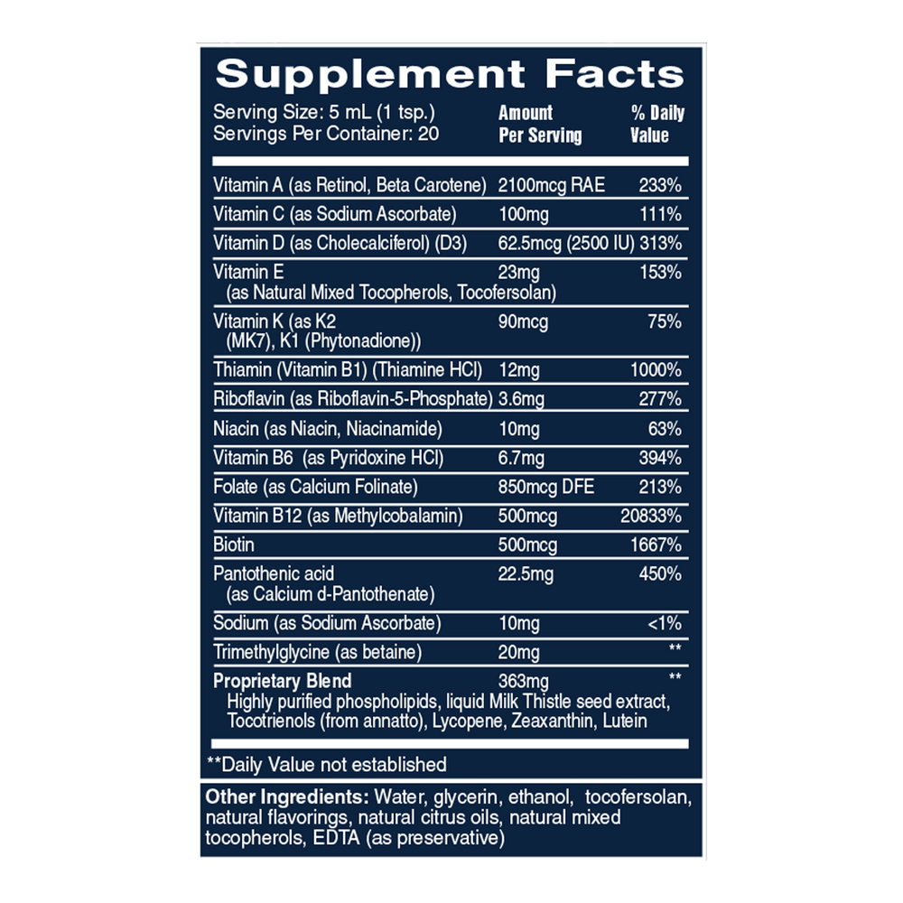 Quicksilver Scientific Ultra Vitamin (Liquid Multivitamin - Unflavored) - Image 3