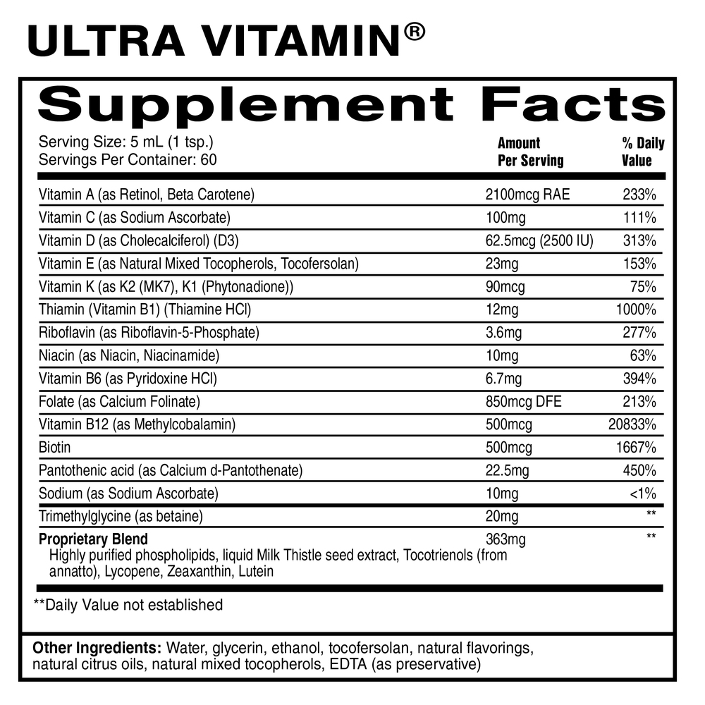 Quicksilver Scientific Ultra Vitamin (Liquid Multivitamin - Unflavored) - Image 6