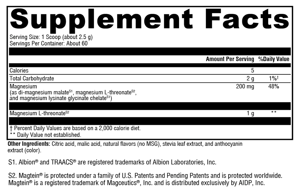 XYMOGEN OptiMag Neuro (Magnesium) Mixed Berry - Image 6