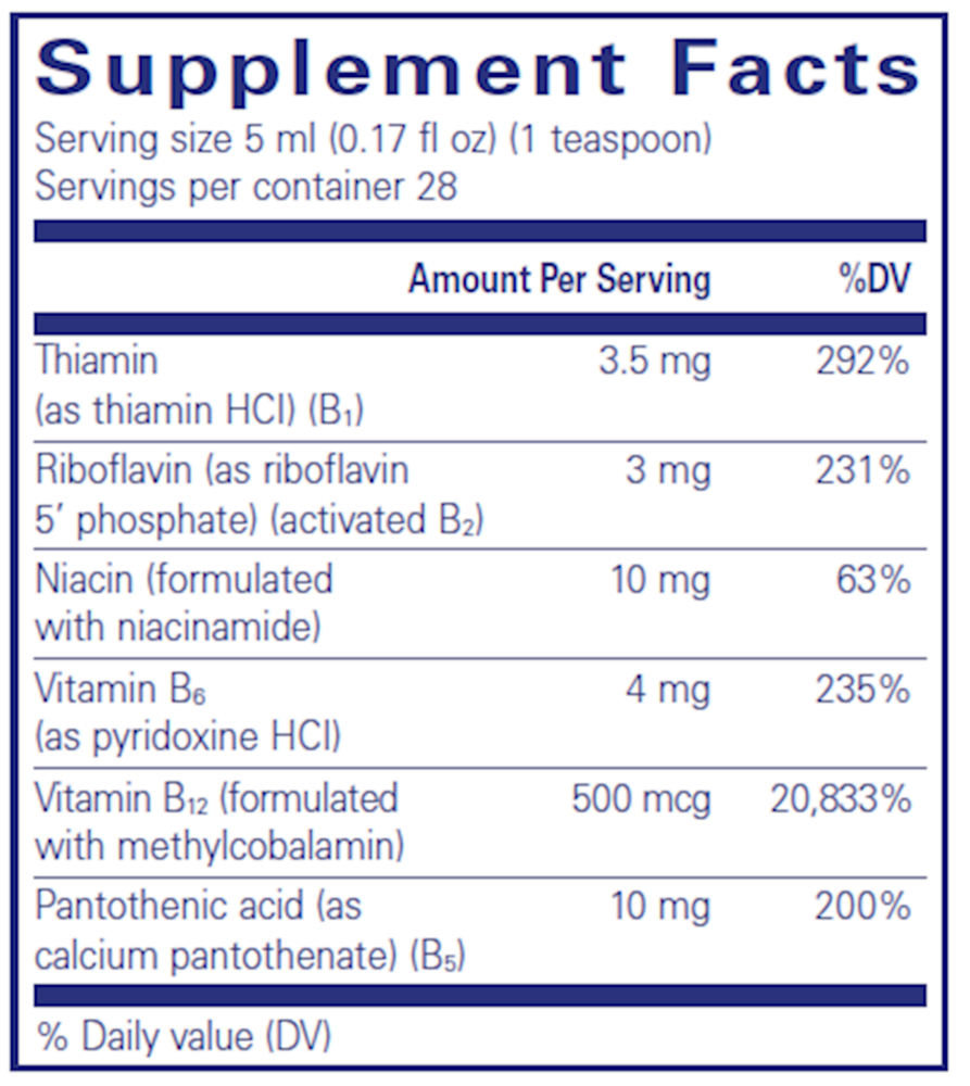Pure Encapsulations B-Complex Liquid - Image 3