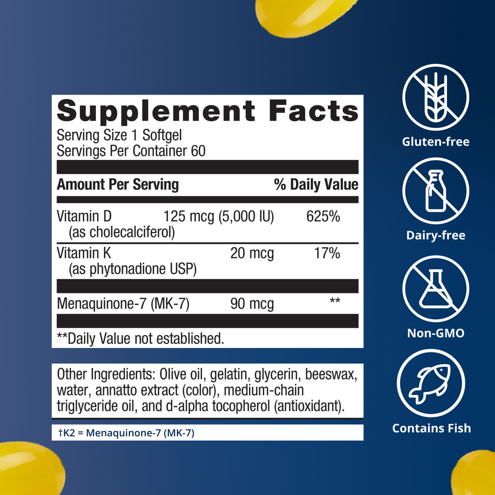 Metagenics Vitamin D3 5000 + K - Image 3
