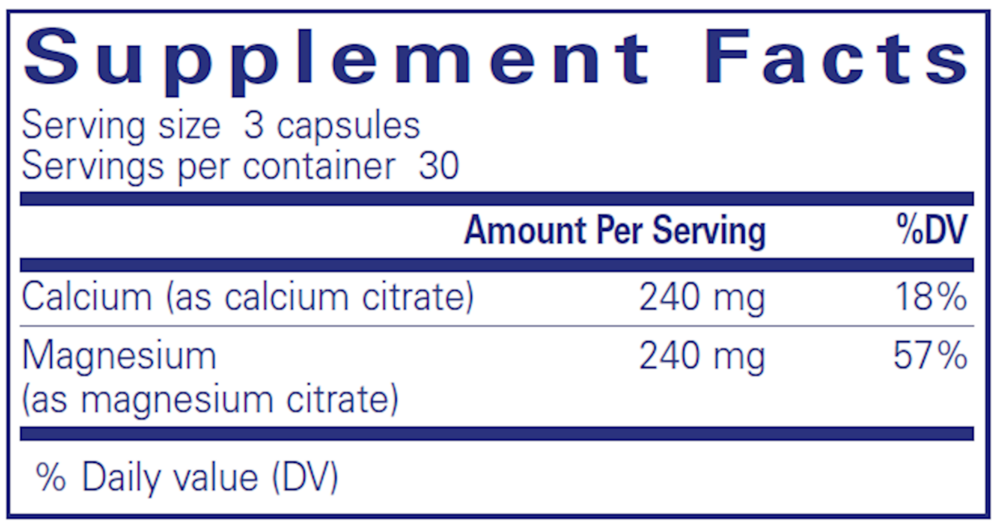 Pure Encapsulations Calcium Magnesium (Citrate) - Image 3