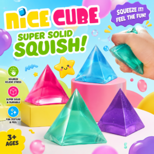 Nice Cube Pyramid Squishy Toy Set – Fidget Cubes