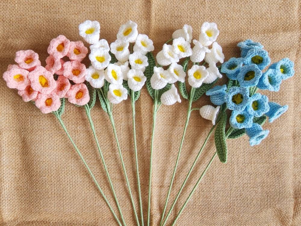 Crochet Lily Of The Valley: Blue - Image 2