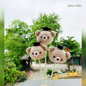 Crochet Graduation Bear Amigurumi ✅: 1. Light Brown