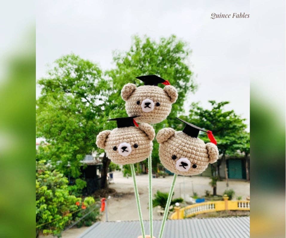 Crochet Graduation Bear Amigurumi ✅: 1. Light Brown