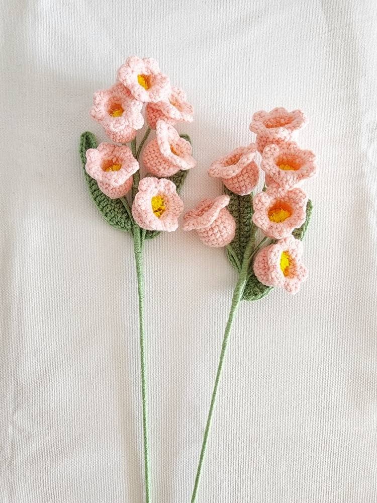 Crochet Lily Of The Valley: Pink