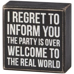 The Real World Box Sign