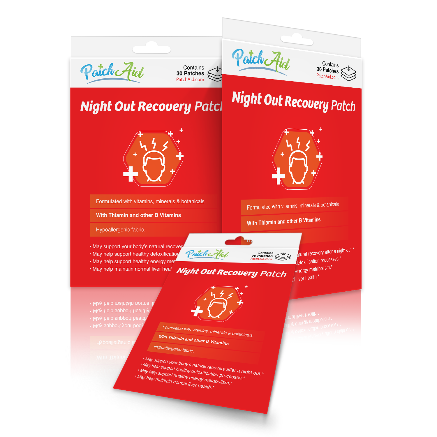 Night Out Recovery Patch - Fast Recovery & Vitamin Support: 12-Pack with Display Case - Image 5