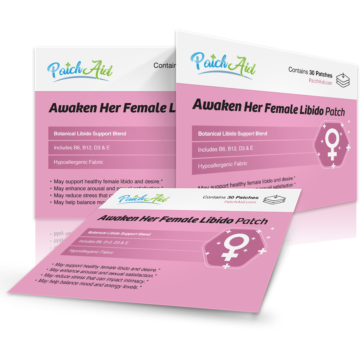 Awaken Her Female Libido Patch - Desire & Energy Support: 12-Pack with Display Case - Image 5