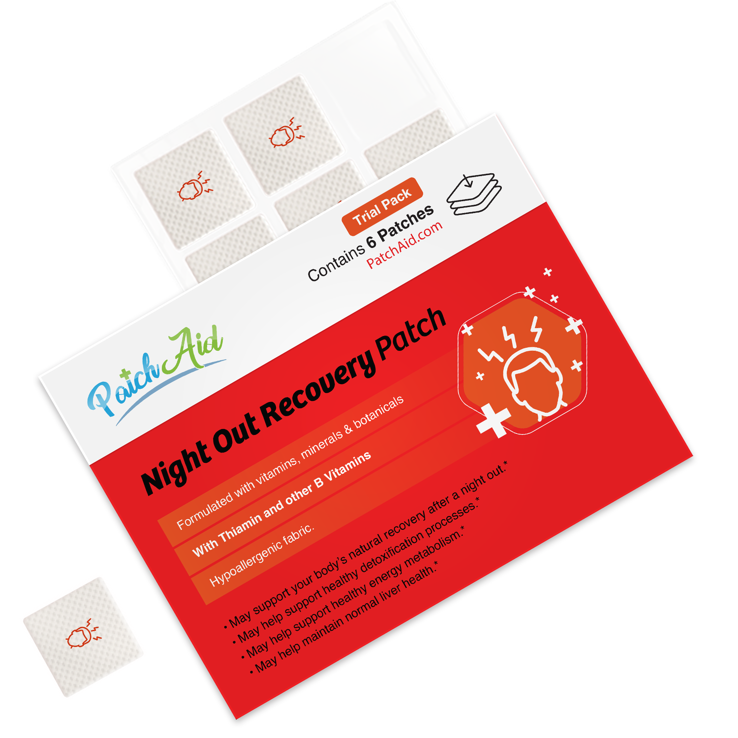 Night Out Recovery Patch - Fast Recovery & Vitamin Support: 12-Pack with Display Case - Image 12