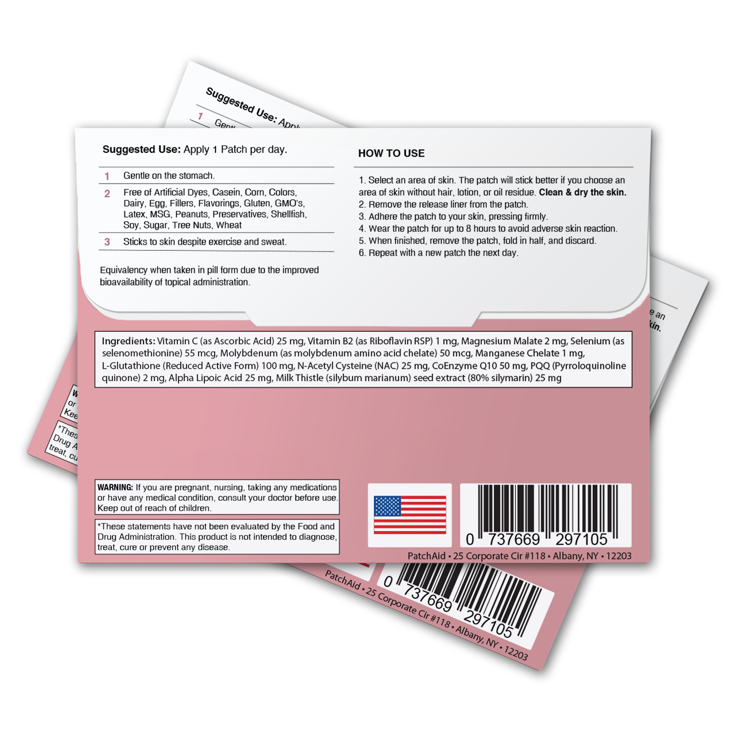 Glutathione Plus Patch - Antioxidant & Detox Support: 12-Pack with Display Case - Image 4