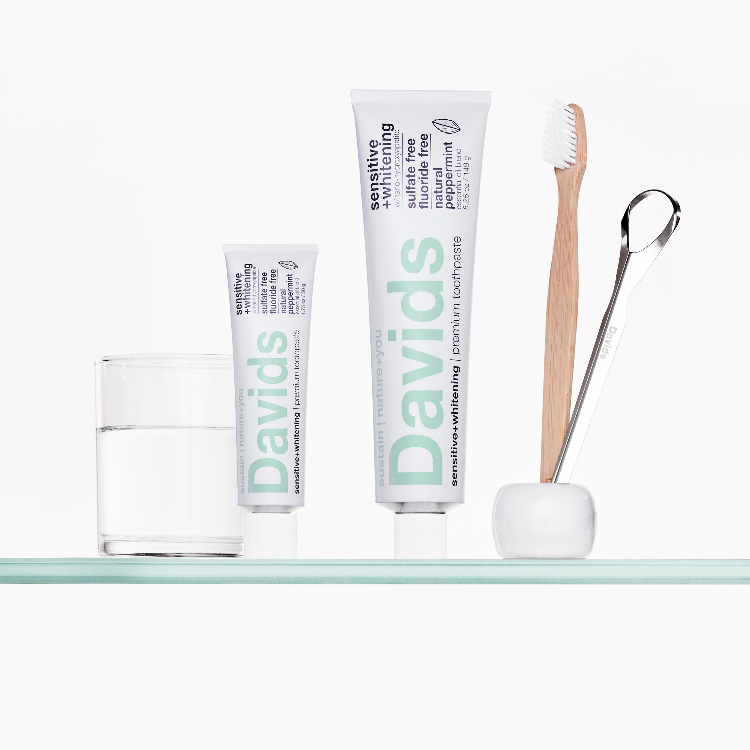 Davids travel size premium toothpaste / sensitive+whitening - Image 3