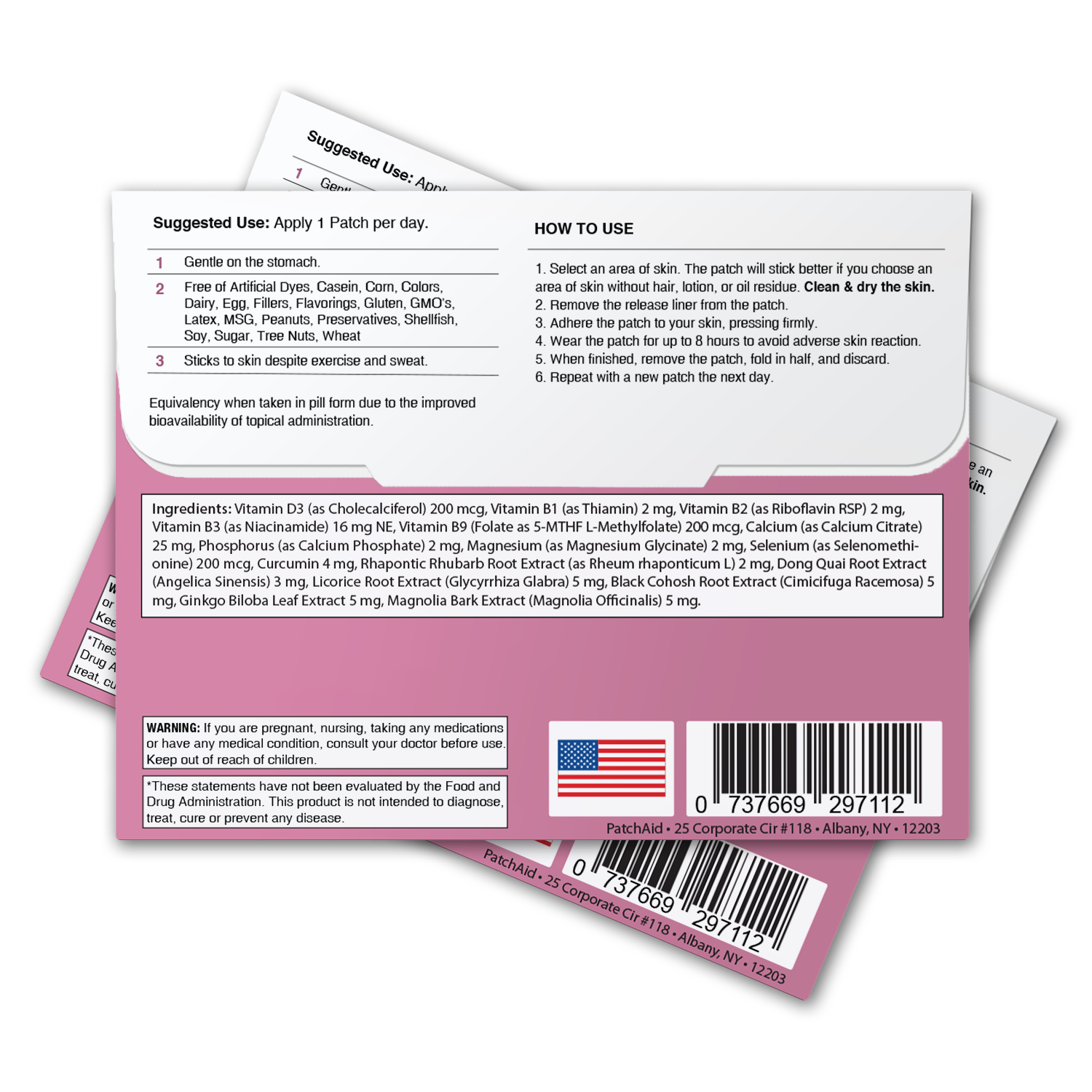 Menopause Relief Patch - Natural Symptom Relief & Support: 12-Pack with Display Case - Image 4