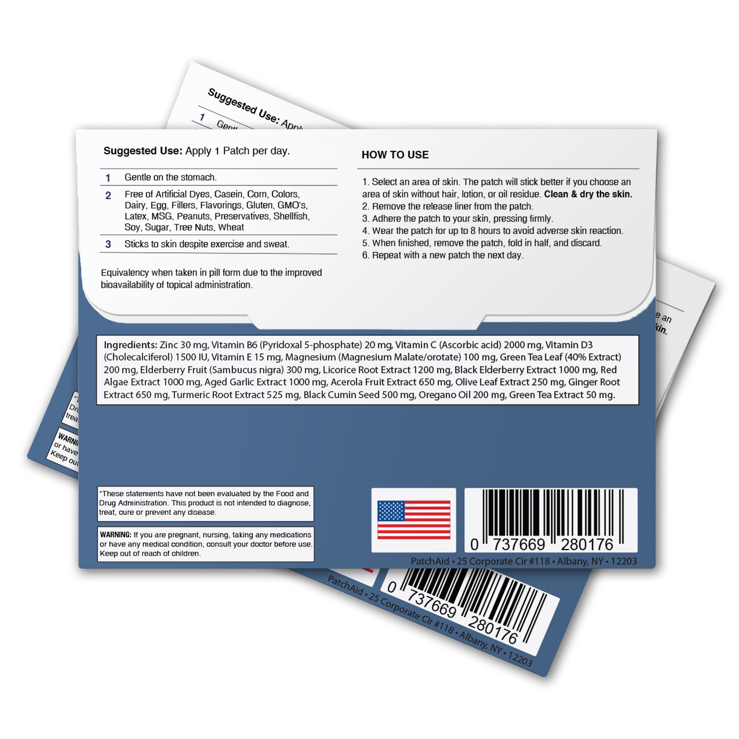 Immune Defense Plus Patch - Immune Support with Zinc & C, D: 12-Pack with Display Case - Image 4
