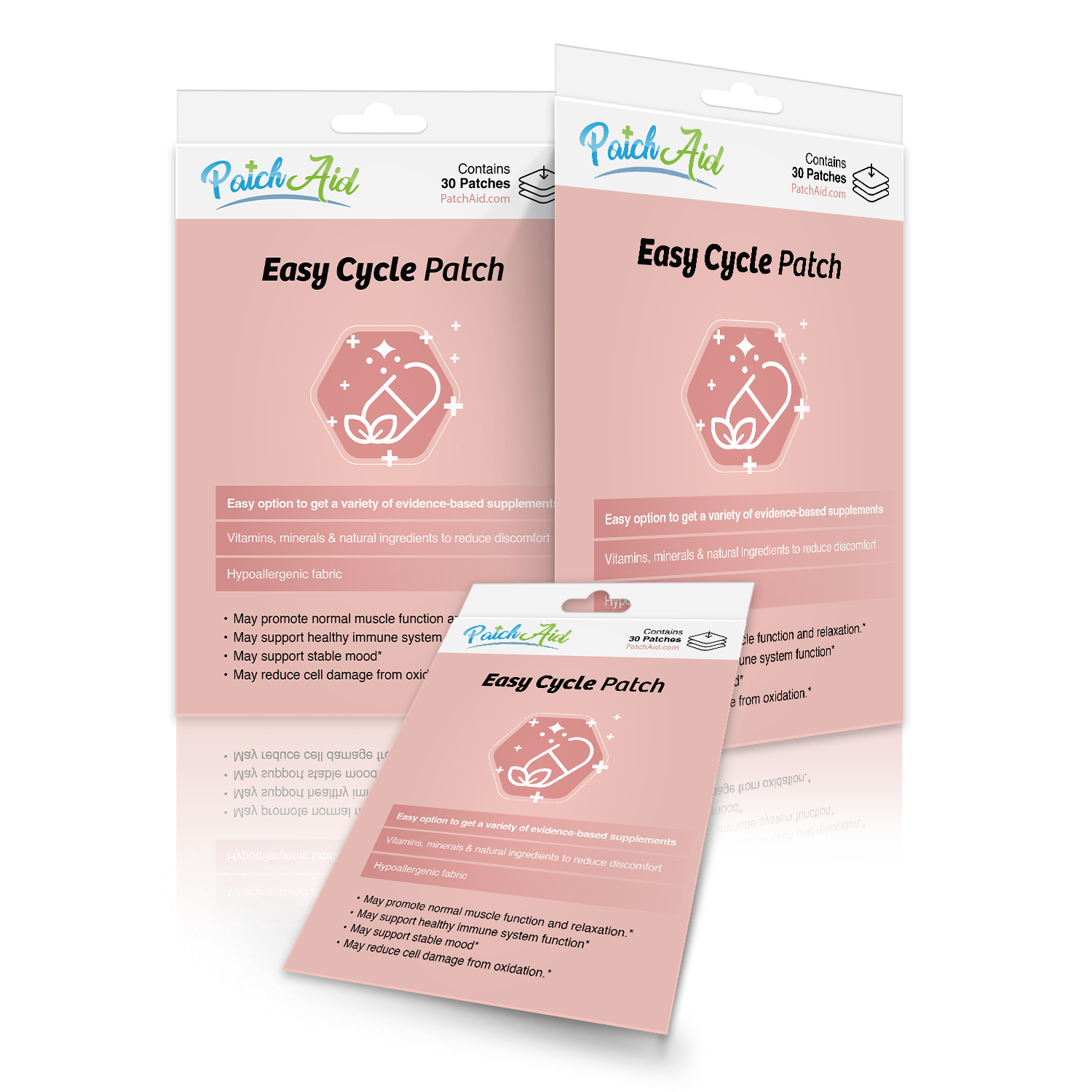Easy Cycle Patch - Menstrual Relief & Hormone Support: 12-Pack with Display Case - Image 8