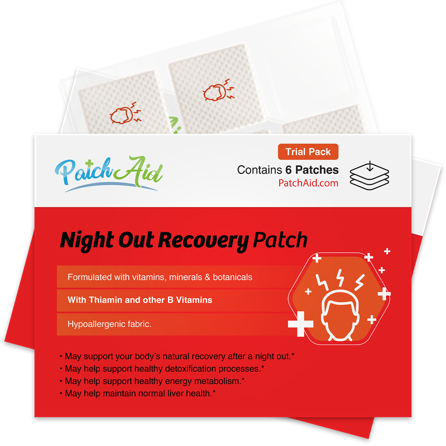 Night Out Recovery Patch - Fast Recovery & Vitamin Support: 12-Pack with Display Case - Image 11