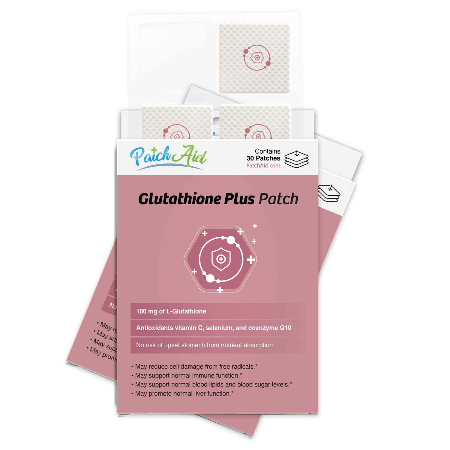 Glutathione Plus Patch - Antioxidant & Detox Support: 12-Pack with Display Case - Image 5