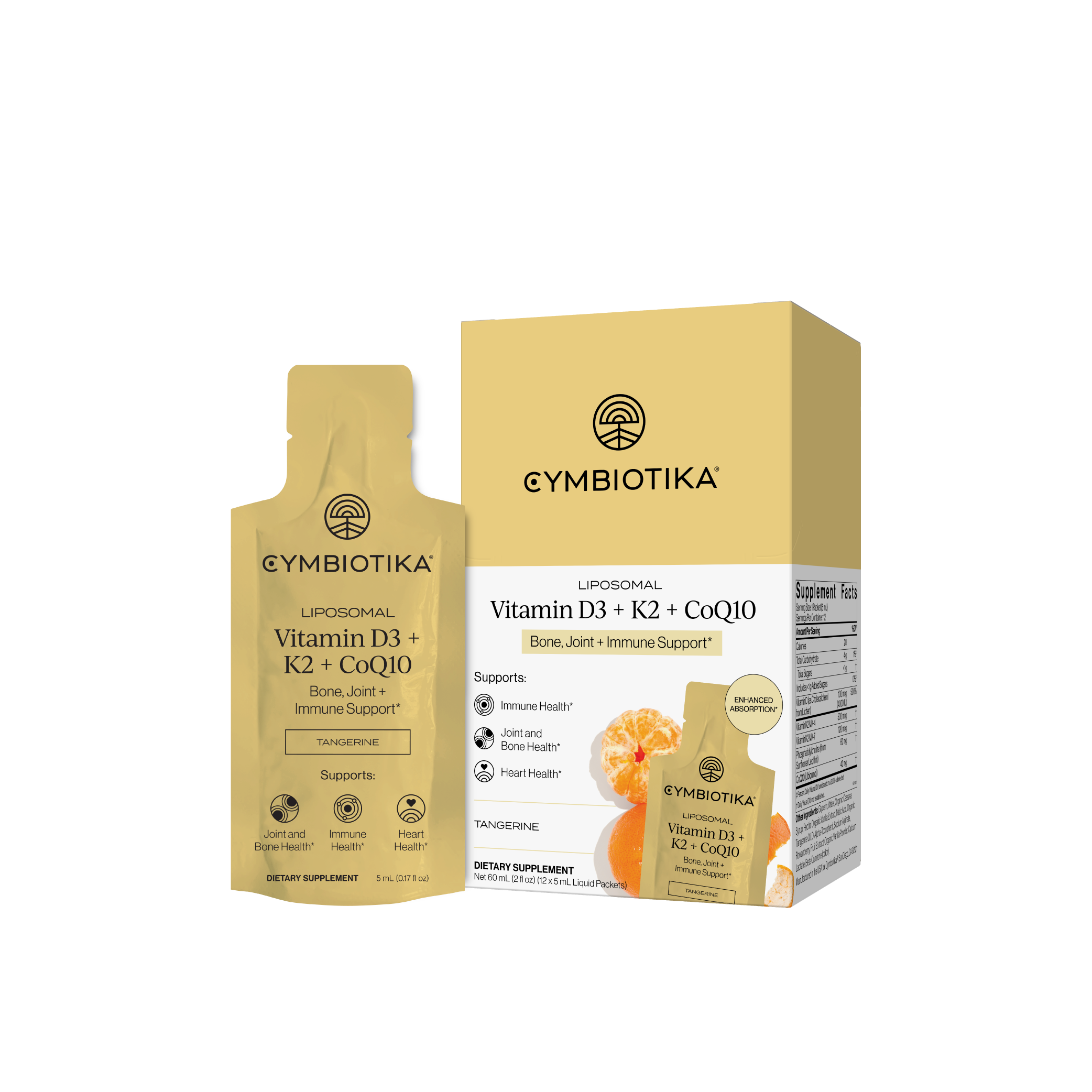 Liposomal Vitamin D3 + K2 + CoQ10 (12 Count): Default Title