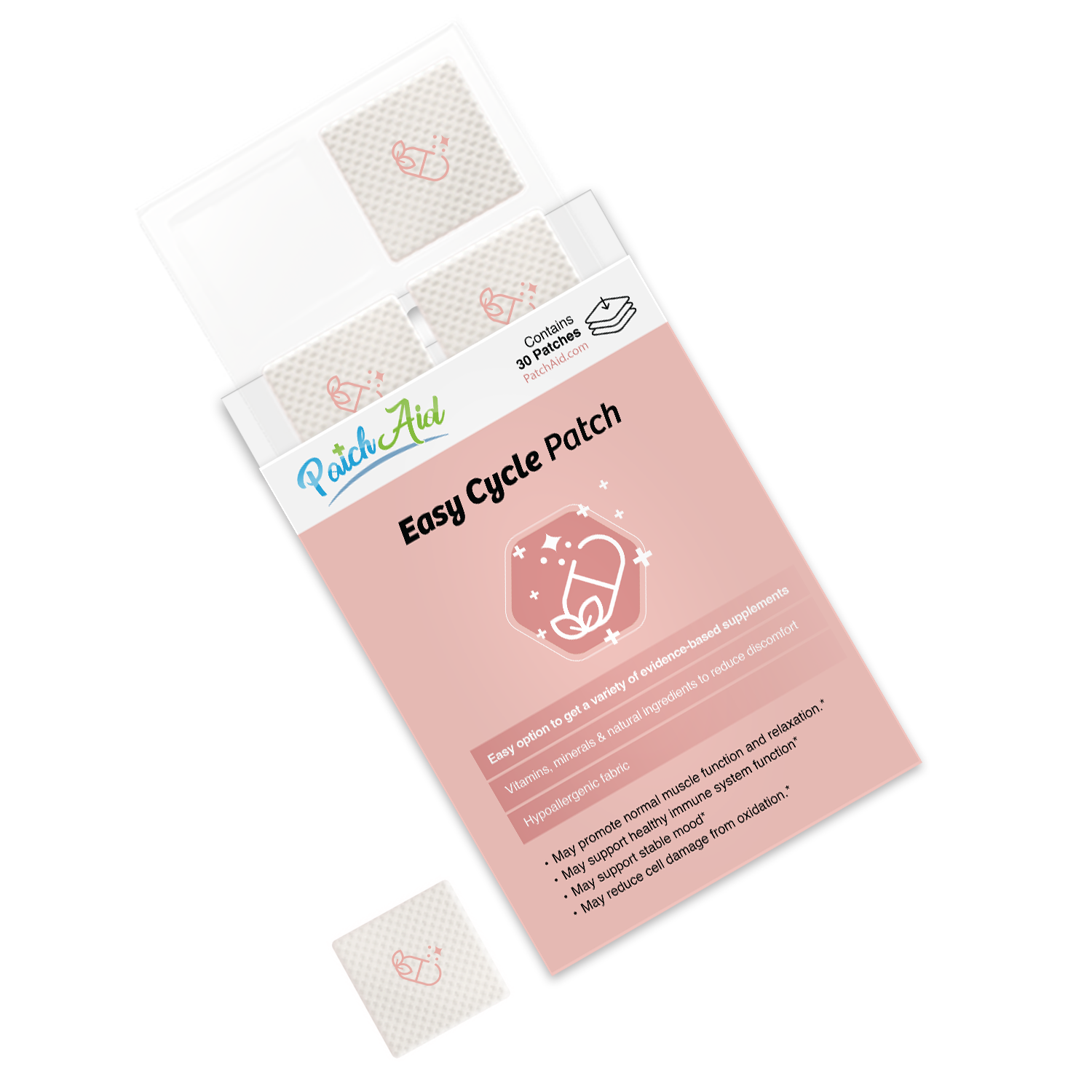 Easy Cycle Patch - Menstrual Relief & Hormone Support: 12-Pack with Display Case - Image 7
