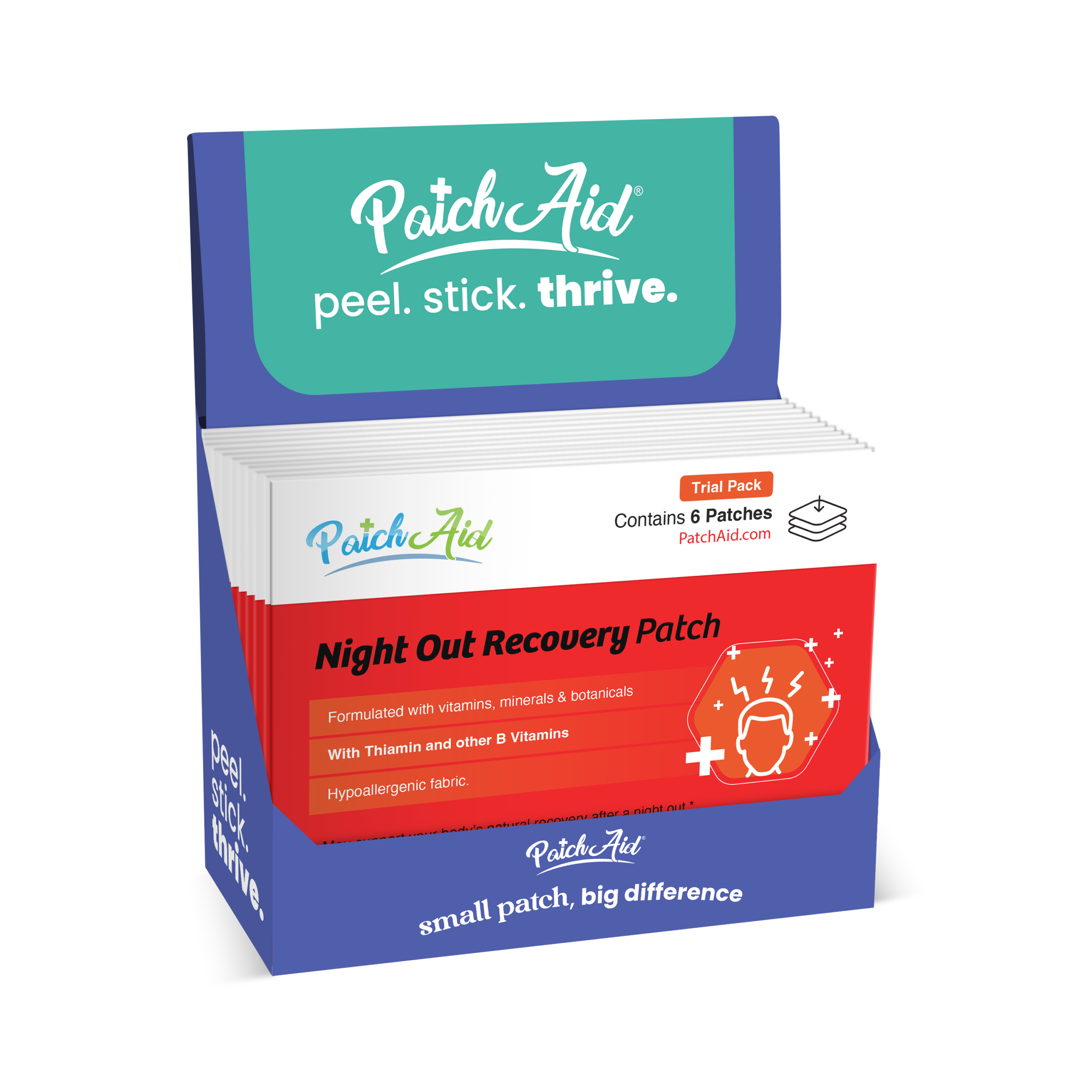 Night Out Recovery Patch - Fast Recovery & Vitamin Support: 12-Pack with Display Case - Image 10