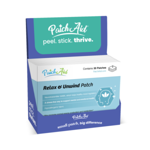 Relax & Unwind Patch - Stress Relief & Relaxation Support: 12-Pack with Display Case