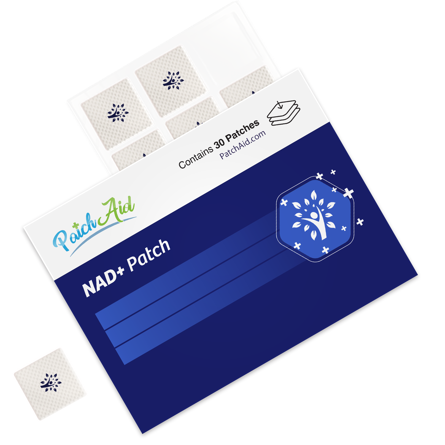 NAD+ Patch - Easy Daily Wellness & Self-Care: 12-Pack with Display Case - Image 2