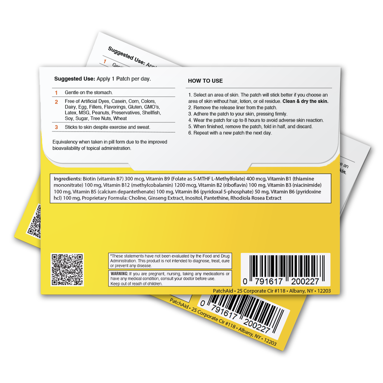 B12 Energy Plus Vitamin Patch - Energy & Mood Support: 12-Pack with Display Case - Image 3